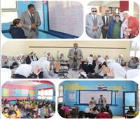 مدير تعليم الجيزة يتابع تنفيذ مبادرة «مدارس بلا رواكد» في الهرم وكرداسة
