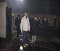 مدير أمن القليوبية في موقع حريق مخزن كراتين البيض ويشيد بجهود الحماية المدنية| صور