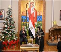 وزير العدل يزور الكاتدرائية المرقسية بالعباسية للتهنئة بـ عيد الميلاد المجيد