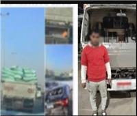 ضبط قائد سيارة نصف نقل اصطدم بعدة سيارات على الطريق الدائري