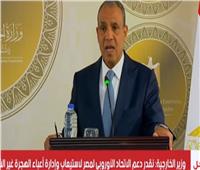 وزير الخارجية: مواجهة الهجرة غير الشرعية وتأمين الحدود على رأس أولويات مصر