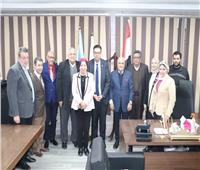 عميد طب طنطا يستقبل وفد لجنة الاعتماد بالمجلس العربي للاختصاصات الصحية