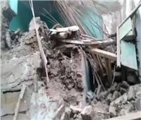انهيار منزل في مغاغة بسبب أعمال حفر مجاورة وإخلاء المنازل المجاورة احترازيًا