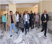 محافظ المنوفية يتفقد مدرسة مصر المتكاملة للغات الجديدة بشبين الكوم