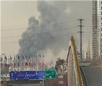  حريق ضخم في مركز تجاري بطهران 