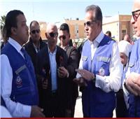 وزير الصحة يتفقد الاستعدادات الطبية لاستقبال المصابين الفلسطينيين بمعبر رفح