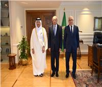 النائب العام ونظيره القطري يزوران الأمين العام لجامعة الدول العربية 