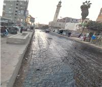 محافظ كفر الشيخ يتابع أعمال رصف شارع العاشر من رمضان بالحامول