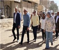 محافظ المنيا يتفقد أعمال تطوير شارع الصفصافة بسمالوط 