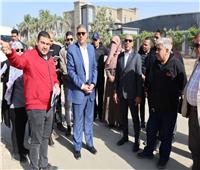 محافظ الجيزة يتفقد أعمال تطوير ورصف طرق المنطقة الصناعية والاستثمارية بأبو رواش