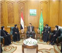 محافظ القليوبية يستقبل وفد مطرانيات الكنيسة القبطية الأرثوذكسية لتهنئته بتوليه مهام منصبه