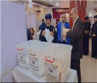 الأنبا مرقس مطران شبرا وتوابعها يشارك في انتخابات نقابة المهندسين بالقليوبية