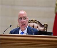 رئيس مجلس النواب يستقبل وزير الماليه قبل بدء الجلسة العامة