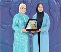 تكريم تاريخي لبطلة التجديف آيات إبراهيم من السيدة انتصار السيسي في اليوم العالمي للمرأة