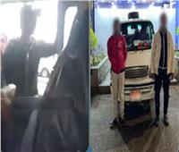 ضبط سائق ميكروباص أجبر الركاب على النزول بسبب الأجرة بالعبور 