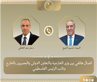 وزير الخارجية يبحث هاتفياً مع نائب الرئيس الفلسطيني تطورات الأوضاع في الأراضي  المحتلة