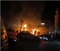 بسبب ماس كهربائي.. حريق هائل بدار مناسبات محافظة الغربية بطنطا