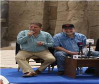 من قلب معبد الأقصر.. خالد الصاوي يفتح ملفات مسيرته الفنية