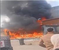 حريق بمحل شهير على كورنيش الوراق.. والحماية المدنية تسيطر على النيران