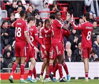 ليفربول يتقدم على فولهام بثنائية في الشوط الأول 