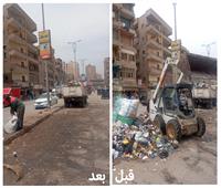 محافظ الجيزة يتفقد حالة النظافة والطرق بشوارع فيصل والهرم وعثمان محرم