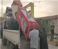 حملة موسعة لإزالة الأكشاك المخالفة بمدينة العريش