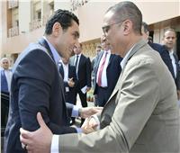 وزير الرياضة يلتقي محافظ الجيزة قبل بدء جولة تفقدية