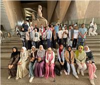 وفد جامعة بنها لذوي الهمم يزور المتحف المصري الكبير