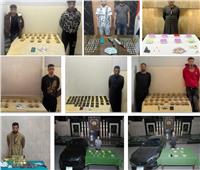 مصرع 3 عناصر شديدة الخطورة بالقليوبية وضبط نصف طن مخدرات و100 سلاح ناري