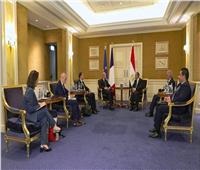 وزير الخارجية ونظيره الفرنسي يبحثان العلاقات الثنائية ومستجدات الأوضاع الإقليمية