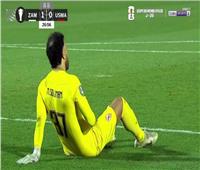 تبديل اضطراري.. إصابة حارس الزمالك وخروجه من الملعب