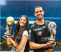 وزير الرياضة يهنئ أمينة عرفي ومصطفى عسل بعد تتويجهما ببطولتي العالم للإسكواش
