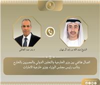 وزير الخارجية يبحث مع نظيره الإماراتي جهود خفض التصعيد ويدين استهداف محيط محطة براكة 