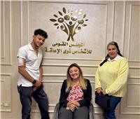 المشرف العام على القومي للأشخاص ذوي الإعاقة تستقبل الفارس محمود سامح
