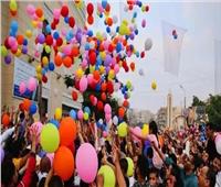  أجواء احتفالية بمحيط مسجد مصطفى محمود عقب صلاة العيد