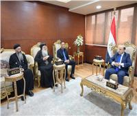 محافظ الغربية يستقبل مطران طنطا وتوابعها للتهنئة بعيد الأضحى المبارك 