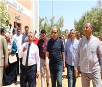  محافظ المنيا يتفقد المجمع الزراعي والوحدة البيطرية بقرية تل بني عمران