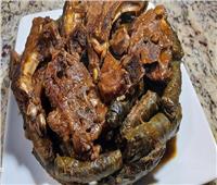 أكلات العيد.. طاجن ورق العنب بريش اللحم الضأني