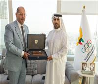 إدريس والصباح يناقشان تفعيل بروتوكول التعاون بين اللجنتين الأولمبيتين المصرية والكويتية بحضور المسلم