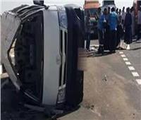 إصابة 14 شخصاً في انقلاب ميكروباص بالطريق الصحراوي الشرقي بأسيوط