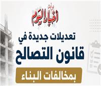 تعديلات جديدة في قانون التصالح بمخالفات البناء| انفوجراف