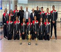 بعثة منتخب مصر للمياه المفتوحة تعود للقاهرة بعد إنجاز البطولة الأفريقية 