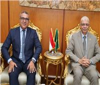 رئيس جامعة المنوفية يبحث تعزيز التعاون مع الملحق الثقافي المصري بالسعودية