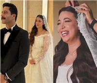 اللقطات الأولى من حفل زفاف مصطفى منصور وهايدي رفعت | شاهد