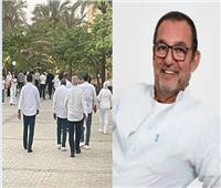أصدقاء محمد مرزبان يشاركون في العزاء بالدرجات النارية وتنفيذ وصيته بارتداء اللون الأبيض
