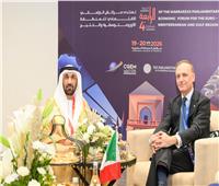 رئيس البرلمان العربي يلتقي رئيس وكالة ائتمان الصادرات الإيطالية في مراكش