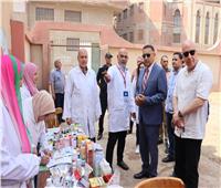 محافظ القليوبية يتفقد القافلة البيطرية بكفر علي شرف الدين بمركز كفر شكر 