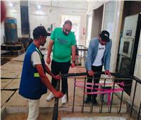 متابعة سير العمل بمحطة تحلية مياه الريسة ومحطة الصرف الصحي الرئيسية بالعريش