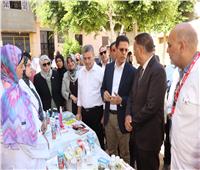 محافظ القليوبية يفتح القافلة التنموية الشاملة بقرية طحلة 