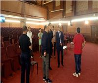 نائب المحافظ يتفقد أعمال التطوير الجارية بقصر ثقافة المنصورة